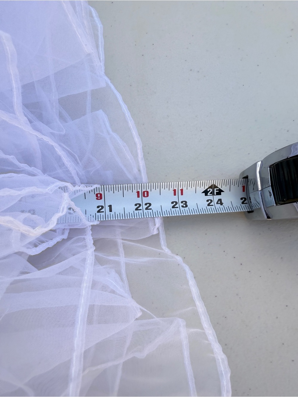 White Ruffled Petticoat for Grace Karin Cocktail Dress - Picture 3 of 4